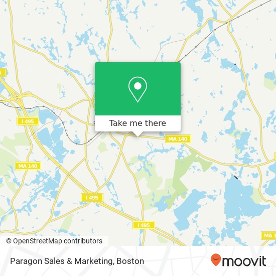 Paragon Sales & Marketing map