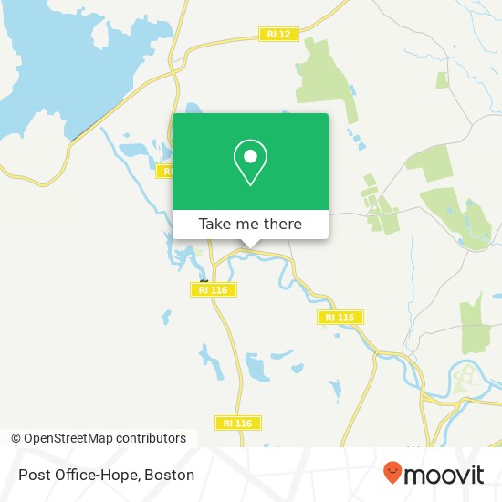 Mapa de Post Office-Hope
