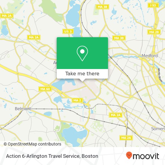 Mapa de Action 6-Arlington Travel Service