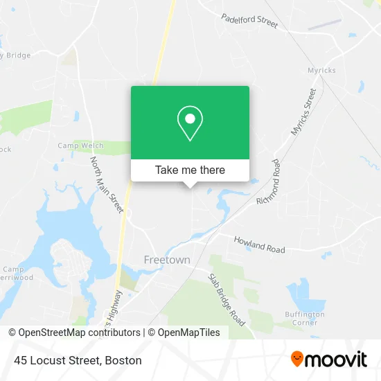 45 Locust Street map