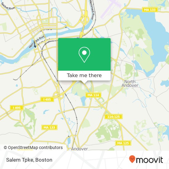 Salem Tpke map