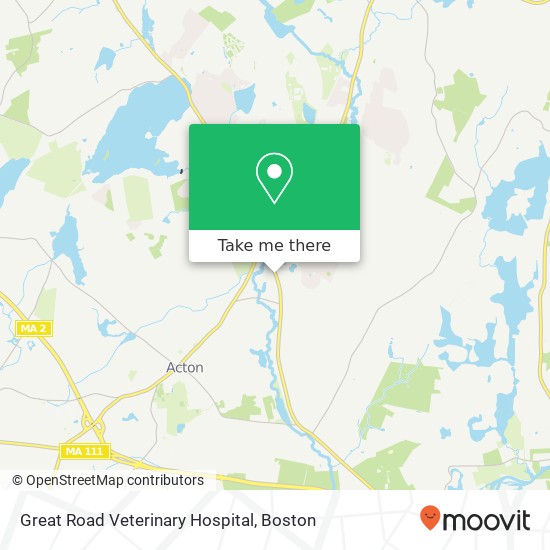 Mapa de Great Road Veterinary Hospital