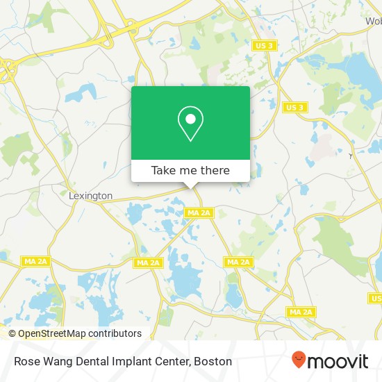 Mapa de Rose Wang Dental Implant Center