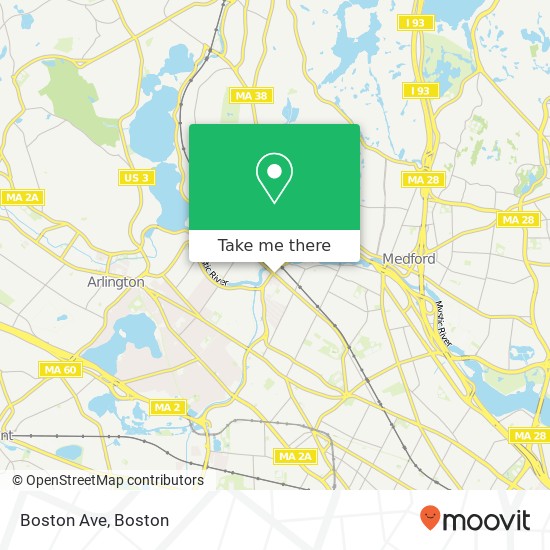 Mapa de Boston Ave