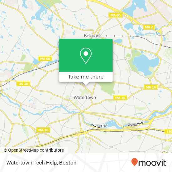 Mapa de Watertown Tech Help