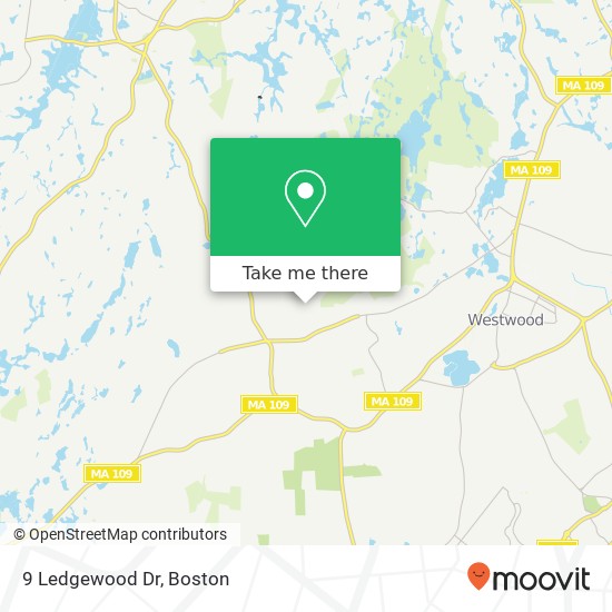 Mapa de 9 Ledgewood Dr