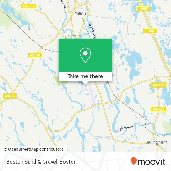 Mapa de Boston Sand & Gravel