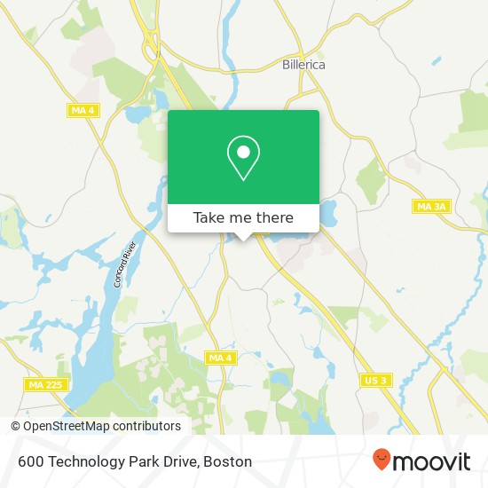 600 Technology Park Drive map