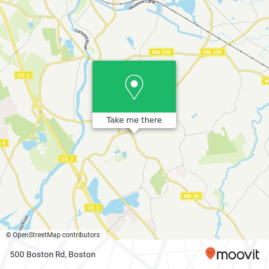 Mapa de 500 Boston Rd