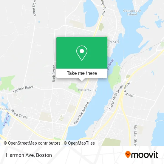 Harmon Ave map