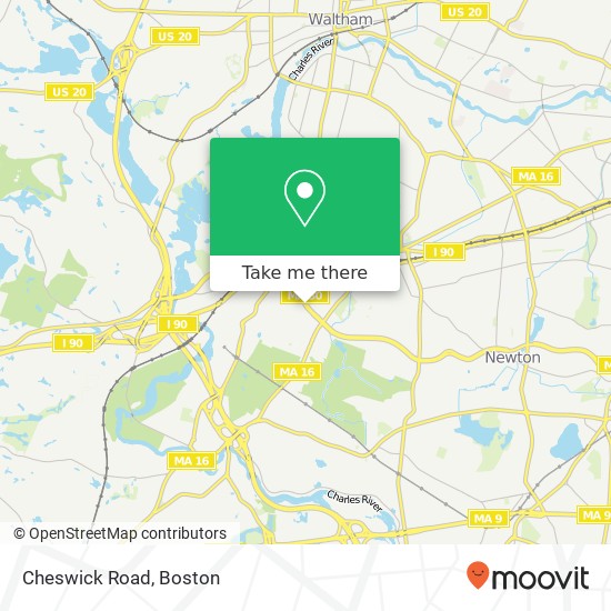 Mapa de Cheswick Road