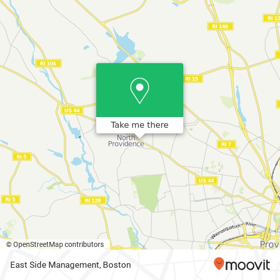 East Side Management map