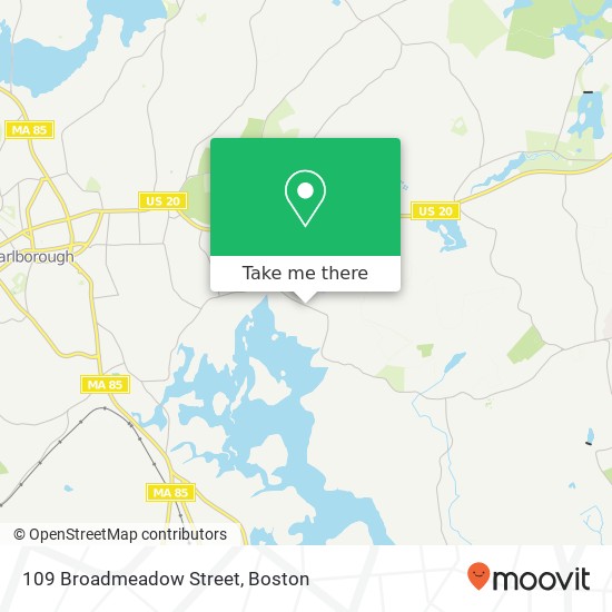 Mapa de 109 Broadmeadow Street