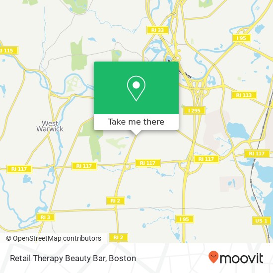 Retail Therapy Beauty Bar map
