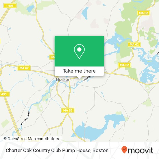 Mapa de Charter Oak Country Club Pump House