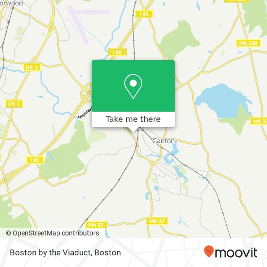 Mapa de Boston by the Viaduct