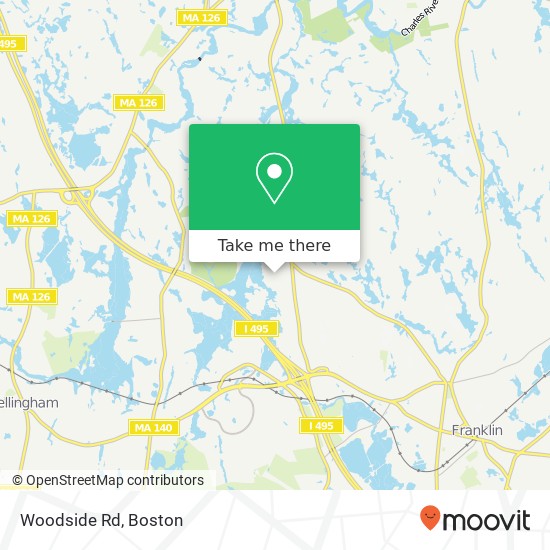 Mapa de Woodside Rd