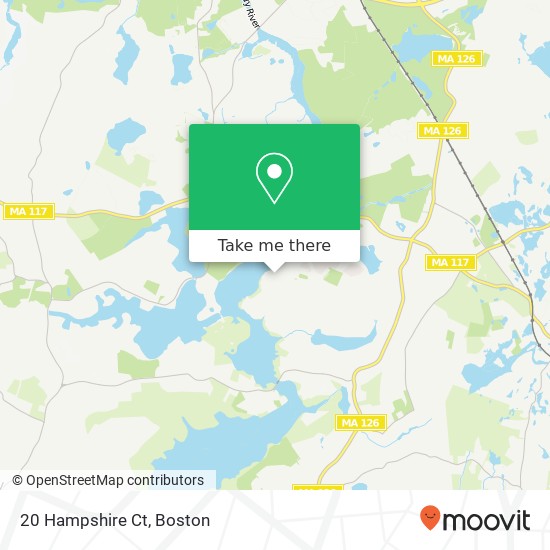 Mapa de 20 Hampshire Ct