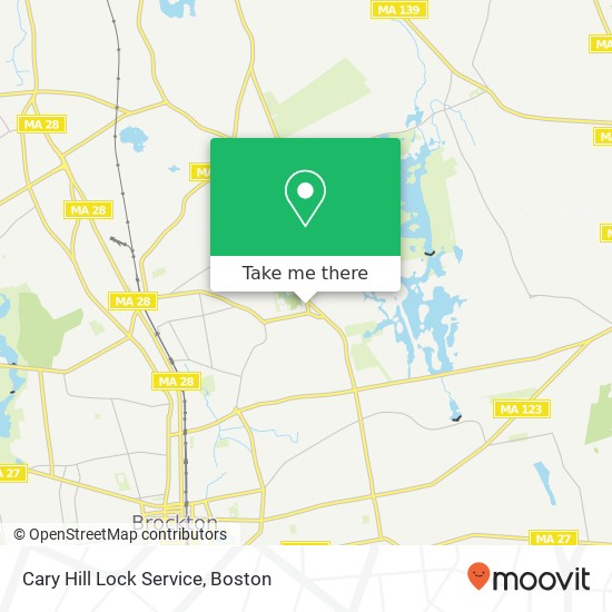 Cary Hill Lock Service map
