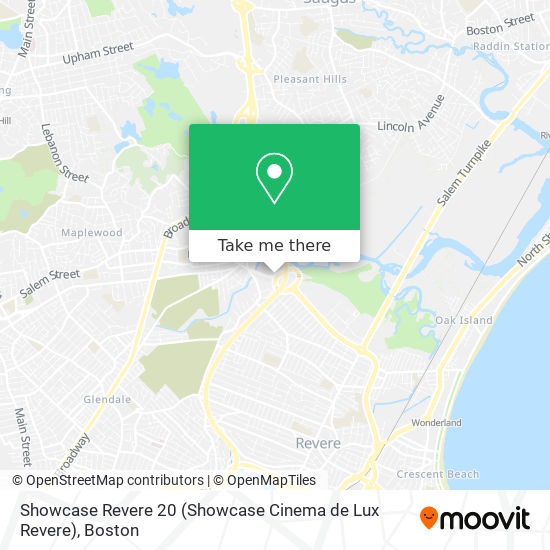 Mapa de Showcase Revere 20 (Showcase Cinema de Lux Revere)