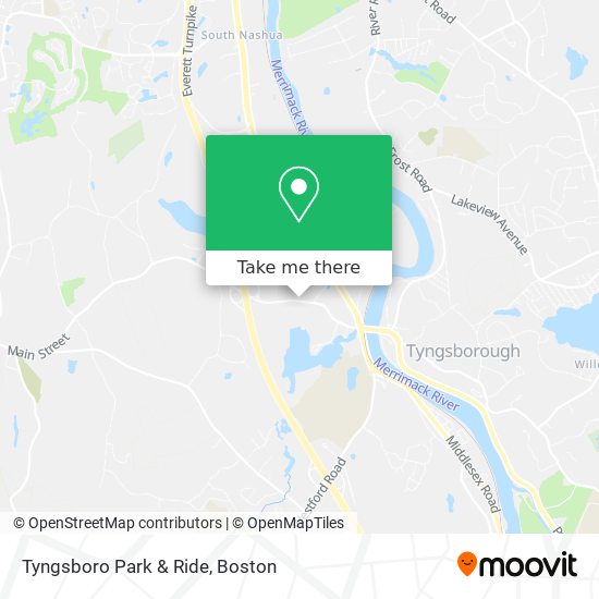 Mapa de Tyngsboro Park & Ride