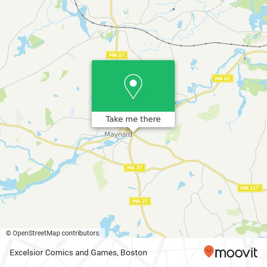 Excelsior Comics and Games map