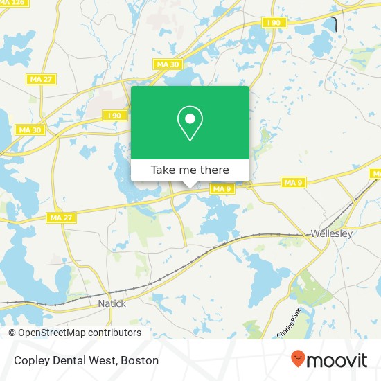 Mapa de Copley Dental West