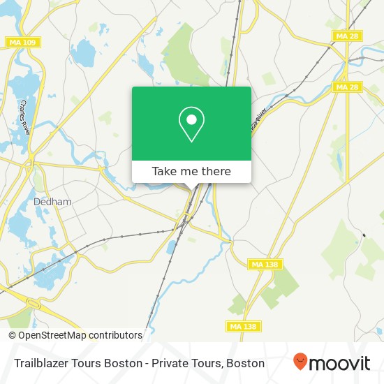 Mapa de Trailblazer Tours Boston - Private Tours