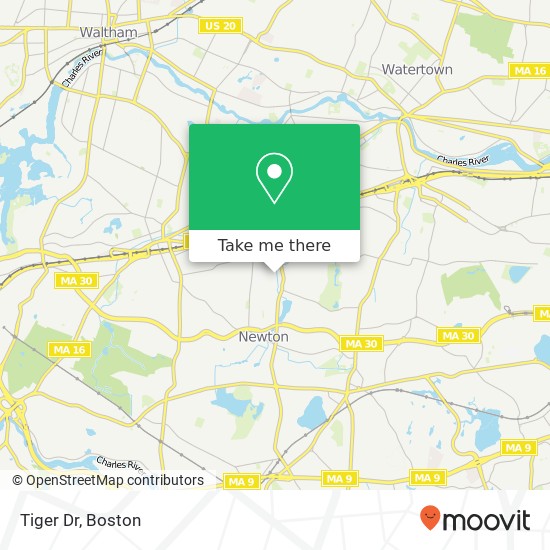 Tiger Dr map