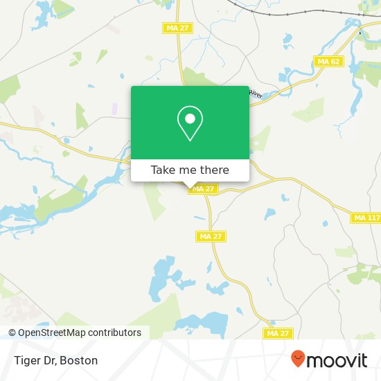 Tiger Dr map