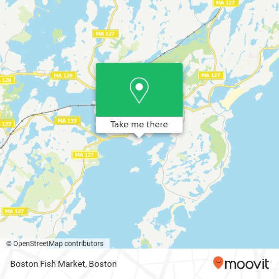 Mapa de Boston Fish Market