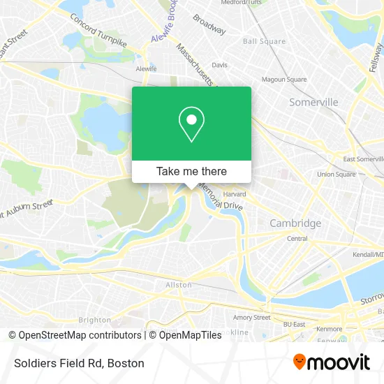 Soldiers Field Rd map