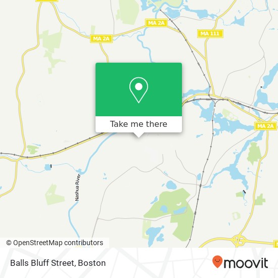 Mapa de Balls Bluff Street
