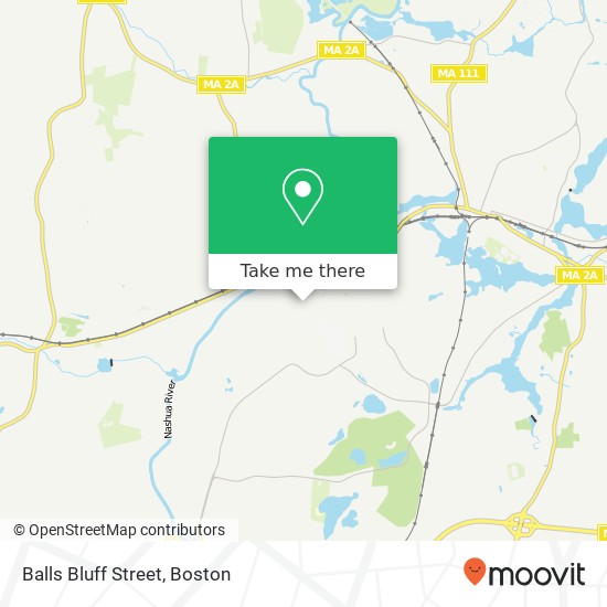 Balls Bluff Street map