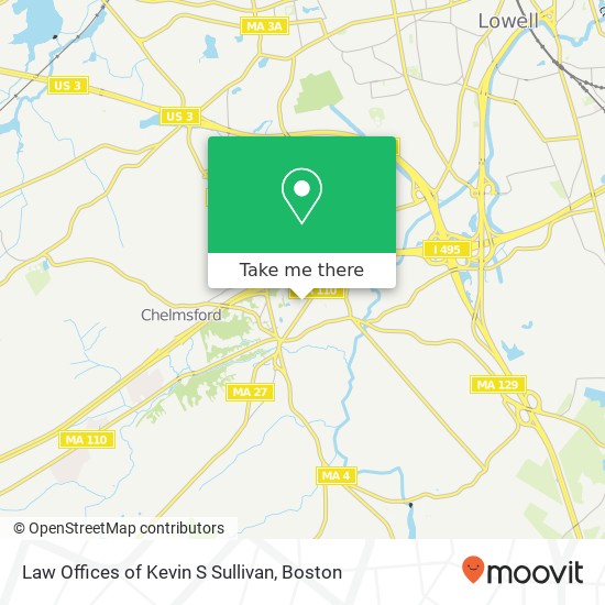 Law Offices of Kevin S Sullivan map