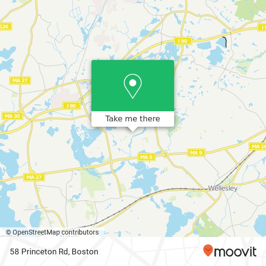 Mapa de 58 Princeton Rd