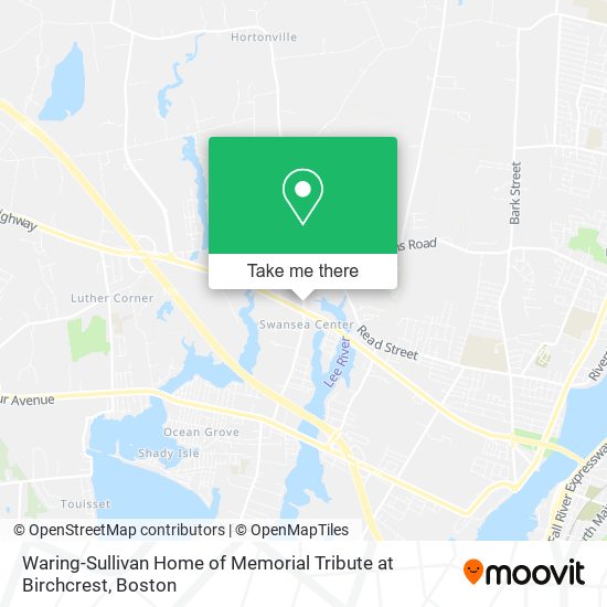 Waring-Sullivan Home of Memorial Tribute at Birchcrest map
