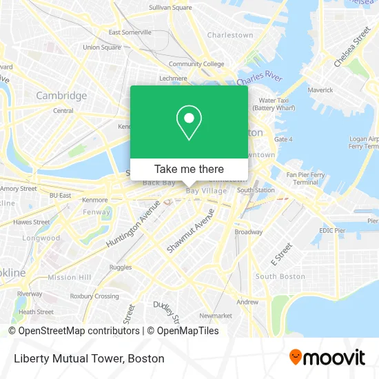 Liberty Mutual Tower map