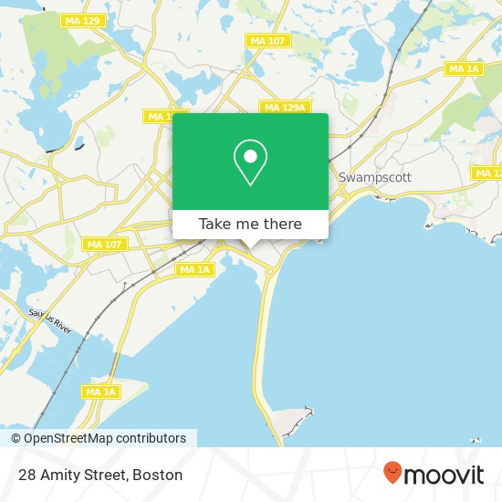 Mapa de 28 Amity Street