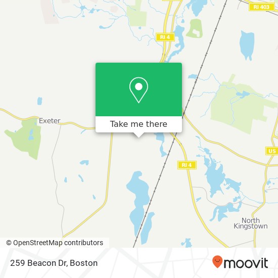 Mapa de 259 Beacon Dr