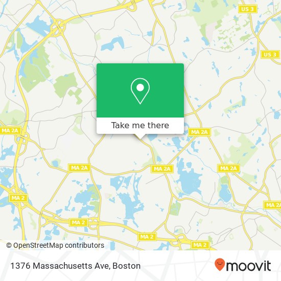 1376 Massachusetts Ave map