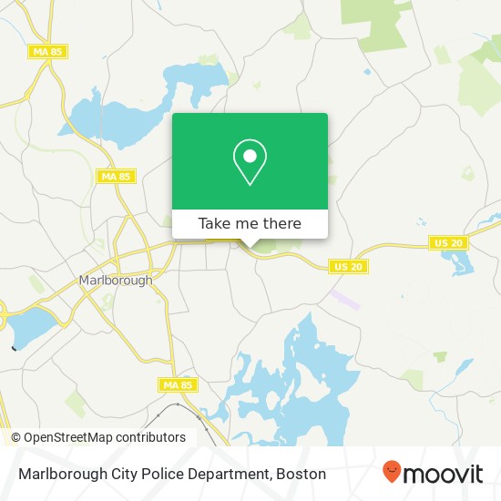 Mapa de Marlborough City Police Department