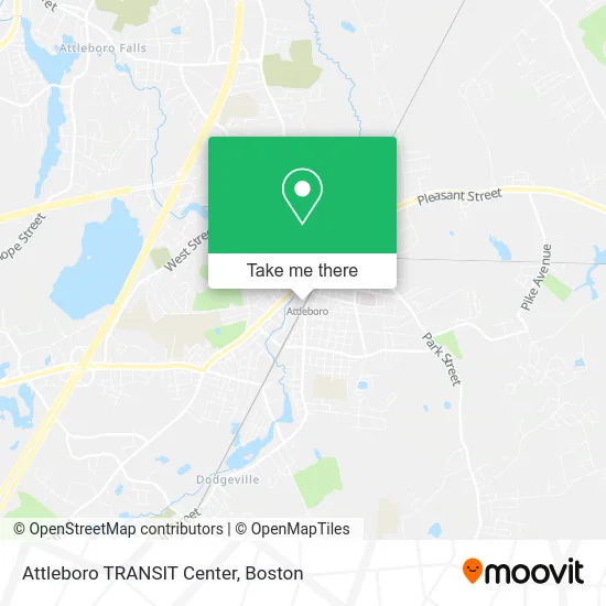 Attleboro TRANSIT Center map