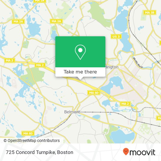 Mapa de 725 Concord Turnpike