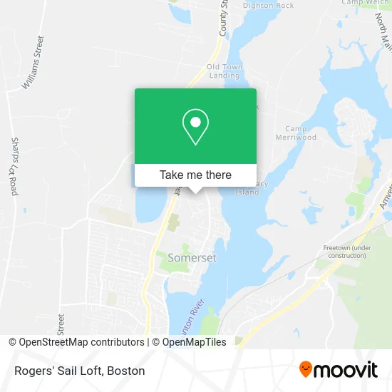 Rogers' Sail Loft map