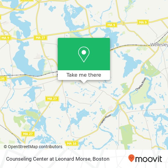 Mapa de Counseling Center at Leonard Morse