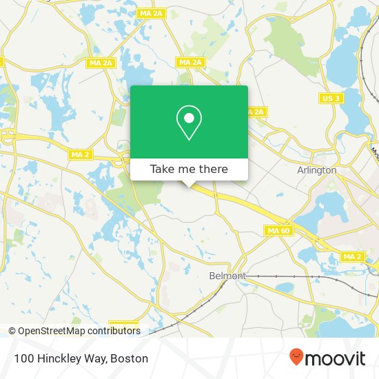 100 Hinckley Way map