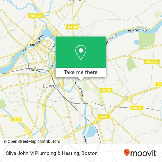 Mapa de Silva John M Plumbing & Heating