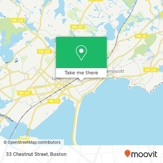 Mapa de 33 Chestnut Street
