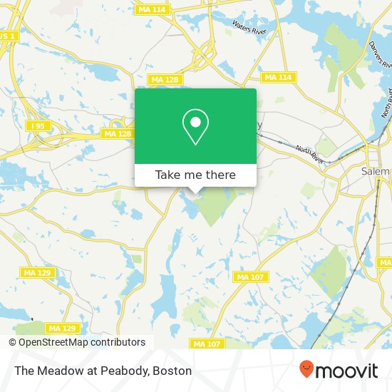 The Meadow at Peabody map